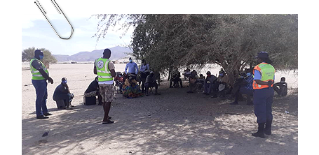WCOVID-19 awareness with communities  in Puros Conservancy, Kunene Region