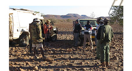 Mentoring of Lion Rangers and community members about lions in Anabeb Conservancy