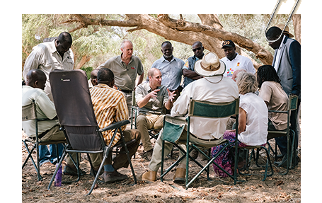Prince William having discussions with Ehirovipuka and Omatendeka Conservancies about Ombonde People's Park 1